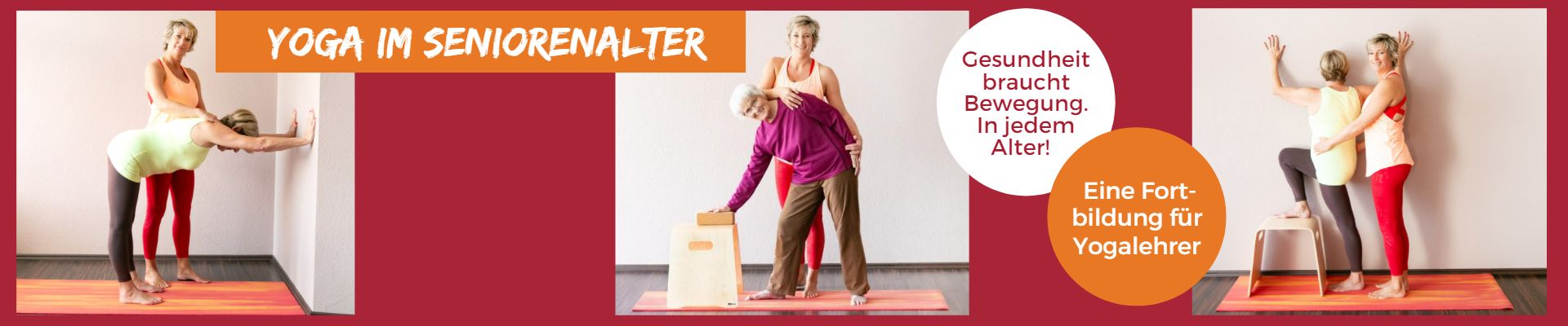 Fortbildung für Yogalehrer:innen - Yoga im Seniorenalter bei 1fachYoga in Büttelborn